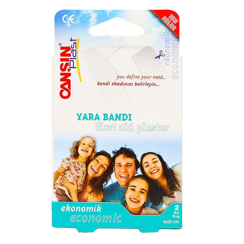 Cansin Plast First Aid Plaster Economic 6 X 25cm 2 Pcs