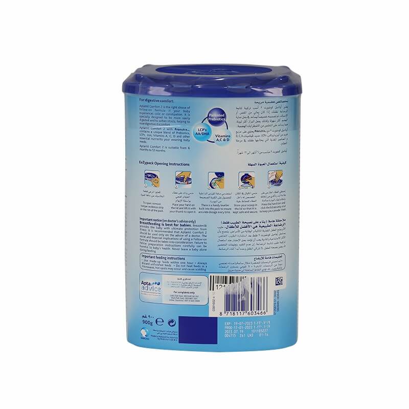 Aptamil Comfort 2 Milk Powder 900 g For Infants (6 -12 Months)