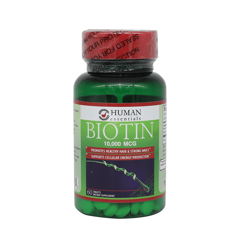 Human Essentials Biotin 10,000 mcg Tabs 60'S
