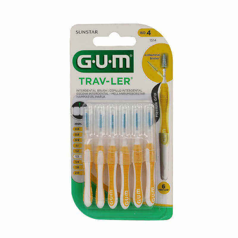 Butler Gum Trav-Ler Interdental Brush 1.3 mm 6 Pcs