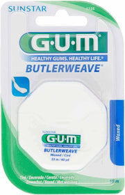 Butler Gum Butlerweave Dental Floss Waxed 55 m