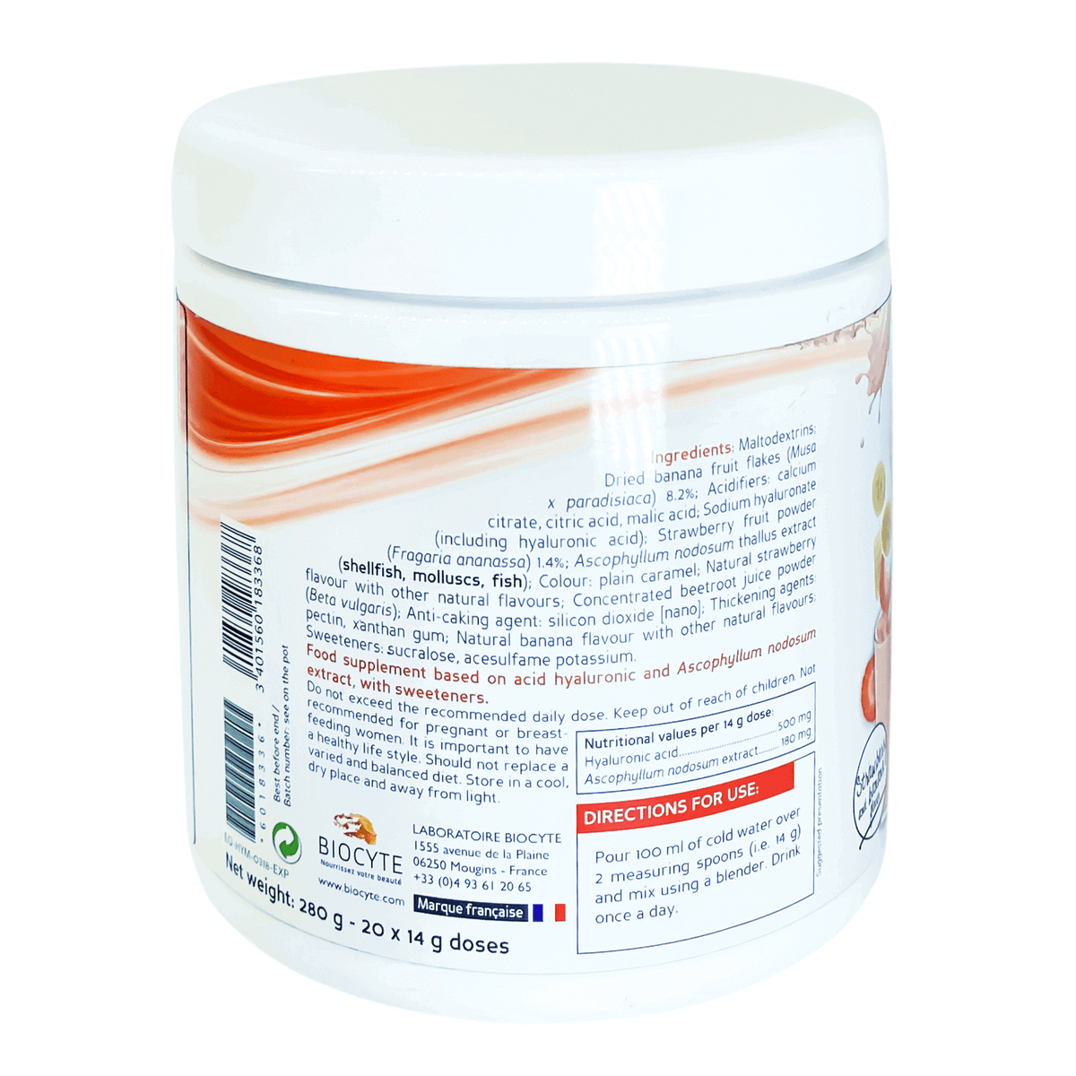 Biocyte Hyaluronic Max Powder 280 g For cells regeneration.