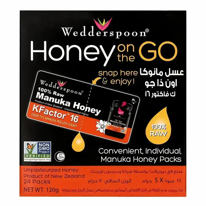 Wedderspoon Manuka Honey on the Go 24*5 g