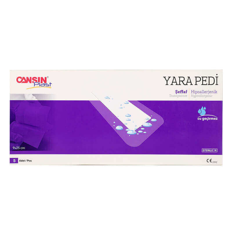 Cansin Plast Transparent Wound Dressing 9 X 25cm 5 Pcs