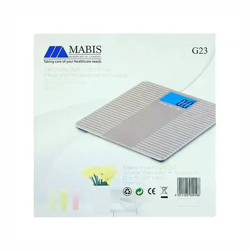 Mabis Glass Electronic Bathroom Scale G23