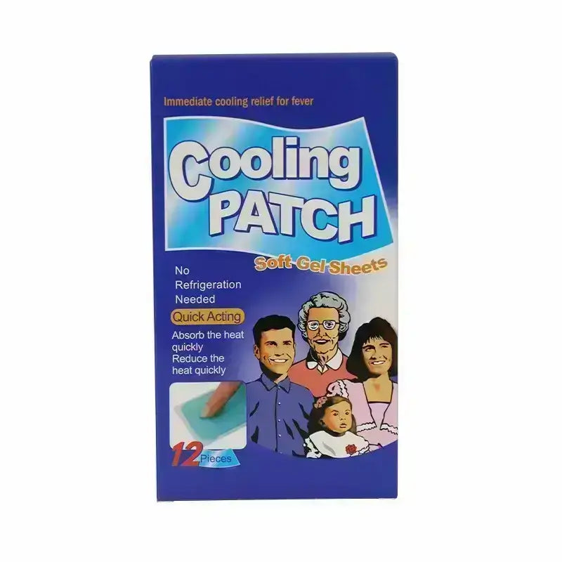 Cooling Patch Soft Gel Sheets 12 PCs