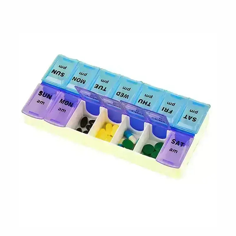 Care Well Twice A Day Weekly Pill Box