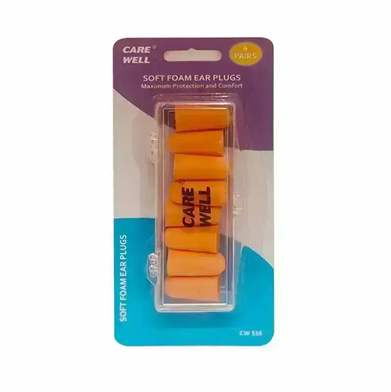 Care Well Soft Foam Ear Plugs 4 Pairs