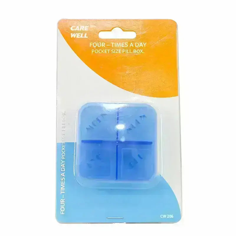 Care Well Four Times A Day Pill Box