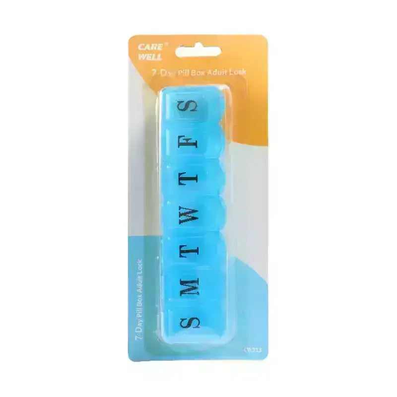 Care Well 7 Day Pill Box Adult Lock