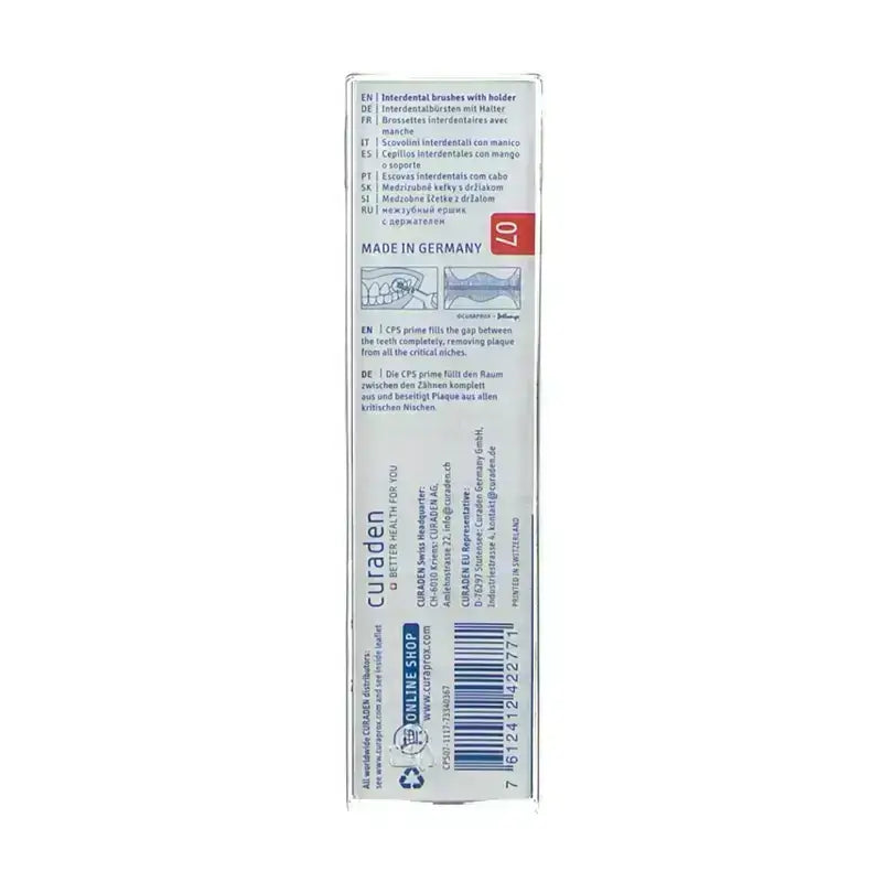 Curaprox Prime Plus Handy 5 Pcs Cps 07 Red Handle