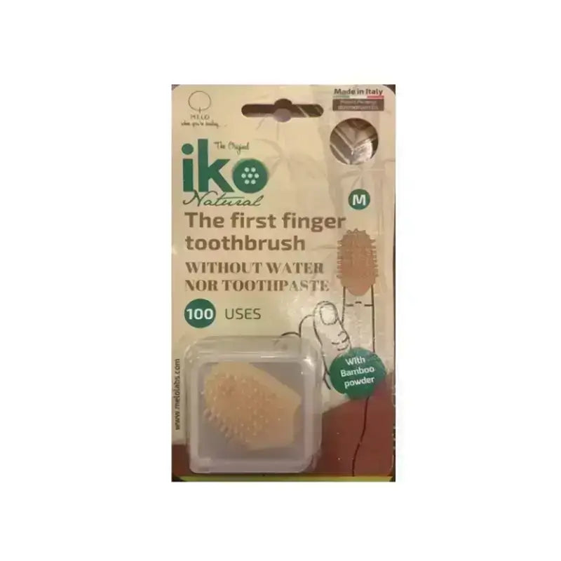 Melo Iko Natural Lemon Finger Toothbrush Medium 1 Pc