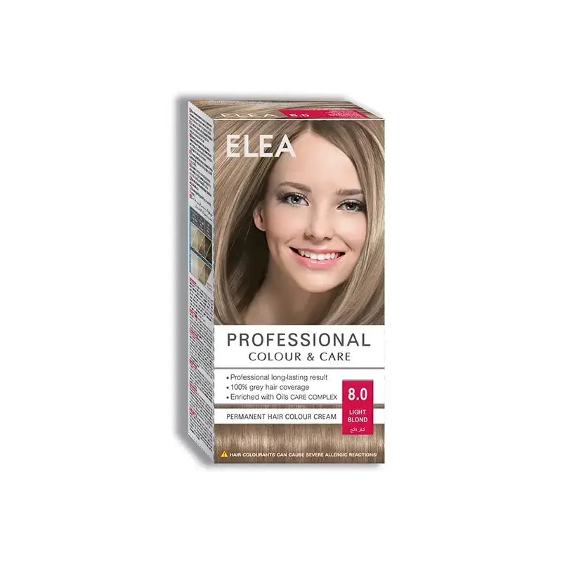 Elea Hair Color Cream 8/0 Light Blond 123 ml