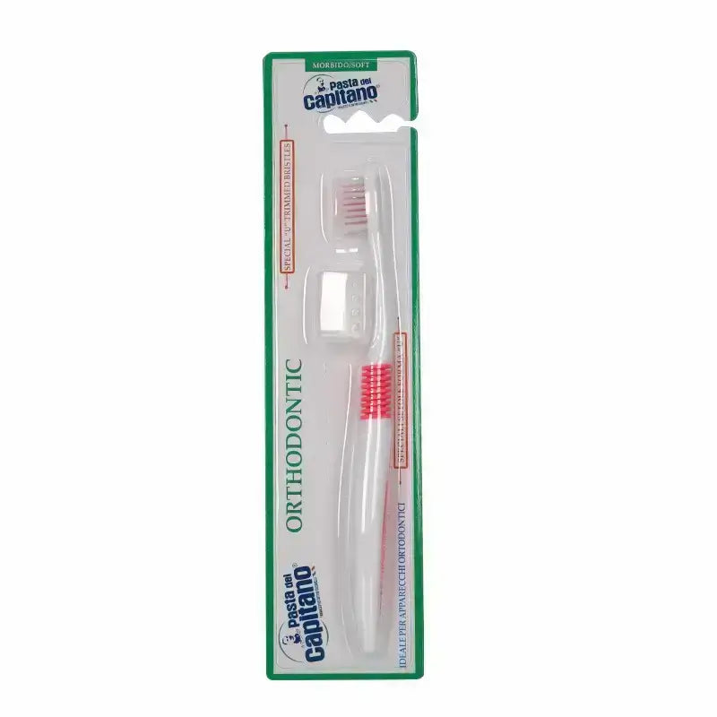 Pasta Del Capitano Orthodontic Soft Toothbrush With Cover 1 Pc