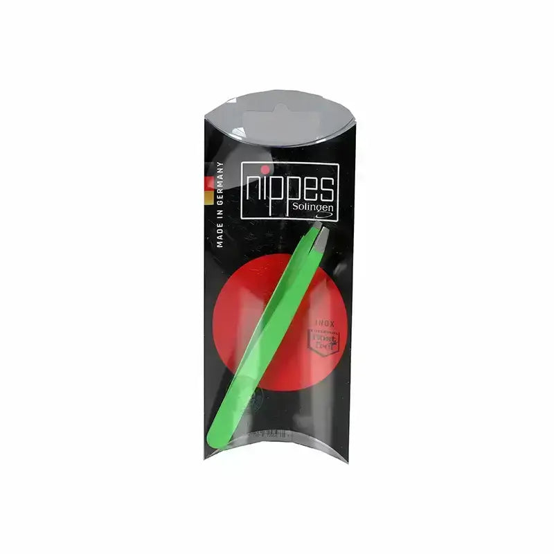 Nippes Tweezer Bent Stainless Green