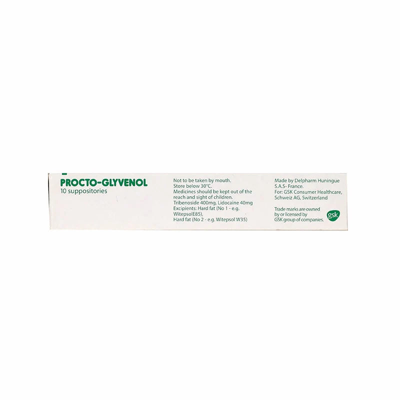 Procto Glyvenol Supp 10'S