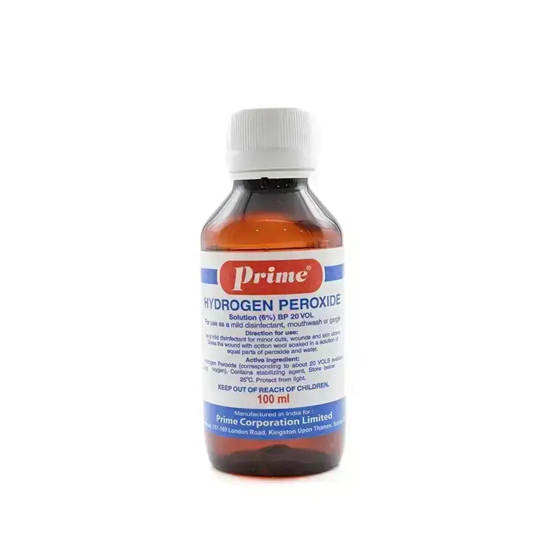 Prime Hydrogen Peroxide 6% Solution 100 ml