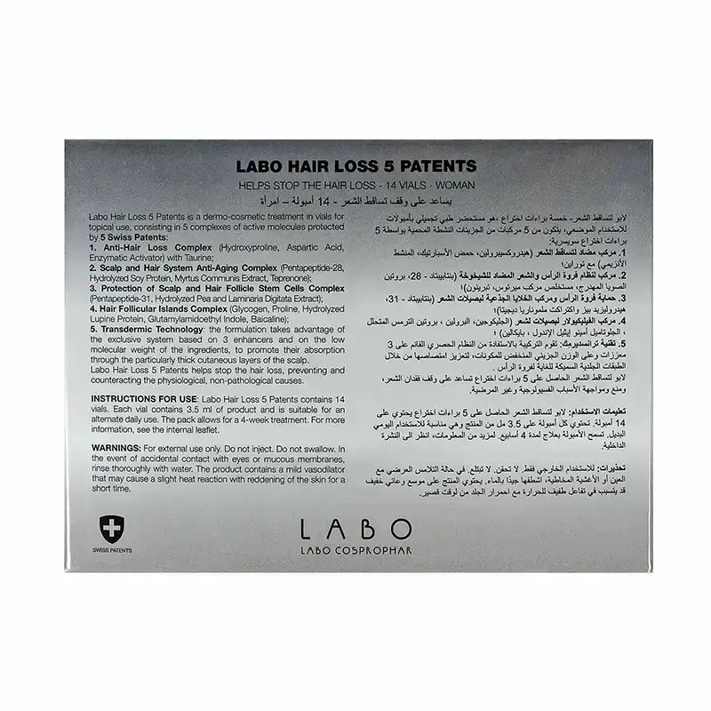 Labo Hair Loss 5 Patents Women 14 Vials