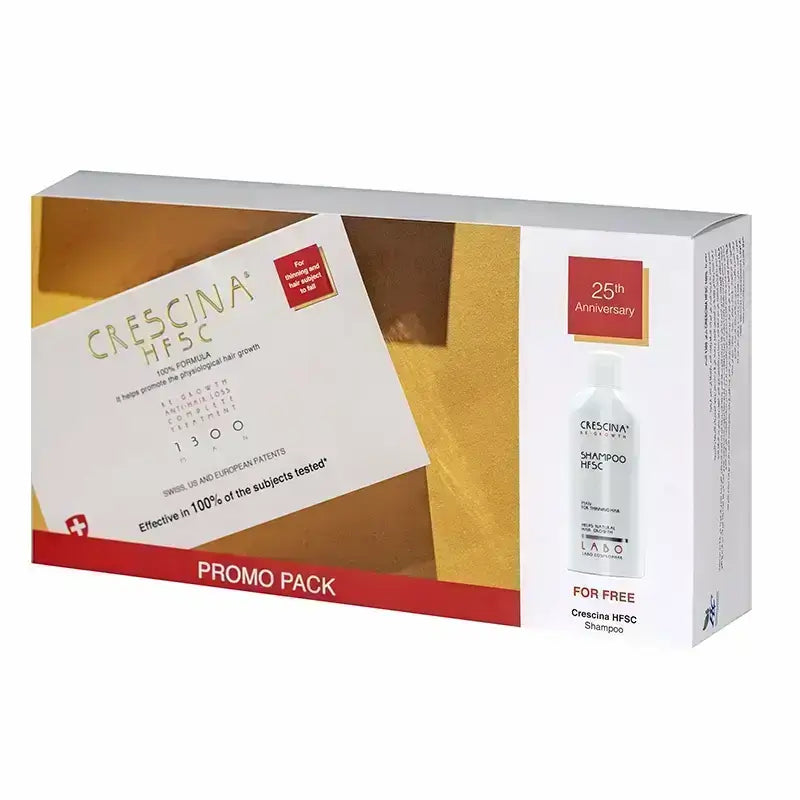 Crescina Promo Pack Man ( Complete 1300 + Shampoo )