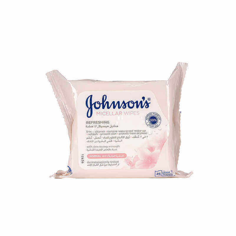 Johnson's Micellar Refreshing Wipes 25'S