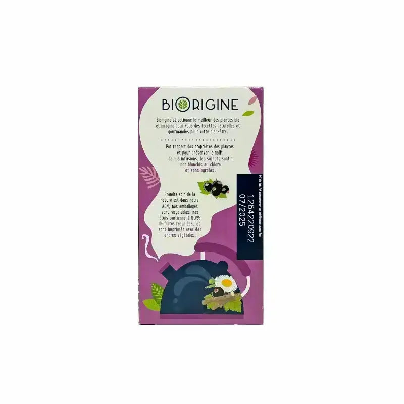Biorigine Infusion Bio Ventre Plat 20 Sachets