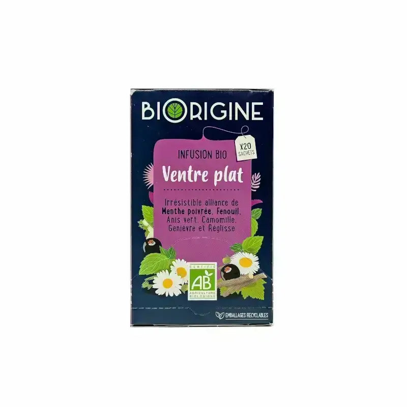 Biorigine Infusion Bio Ventre Plat 20 Sachets