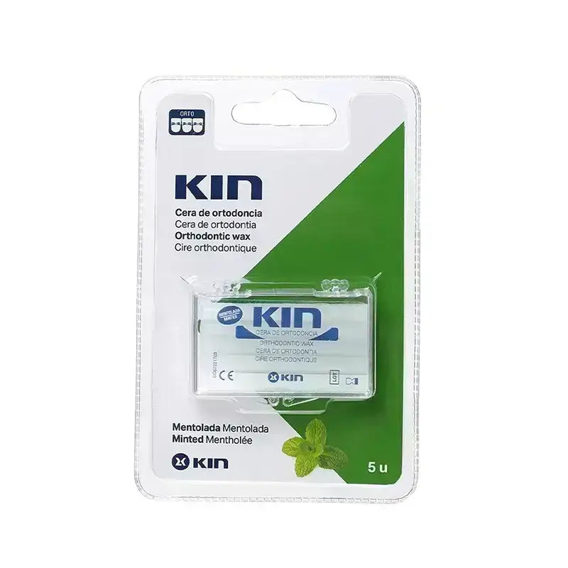 Kin Orthodontic Wax Mint Flavour 5 Pcs