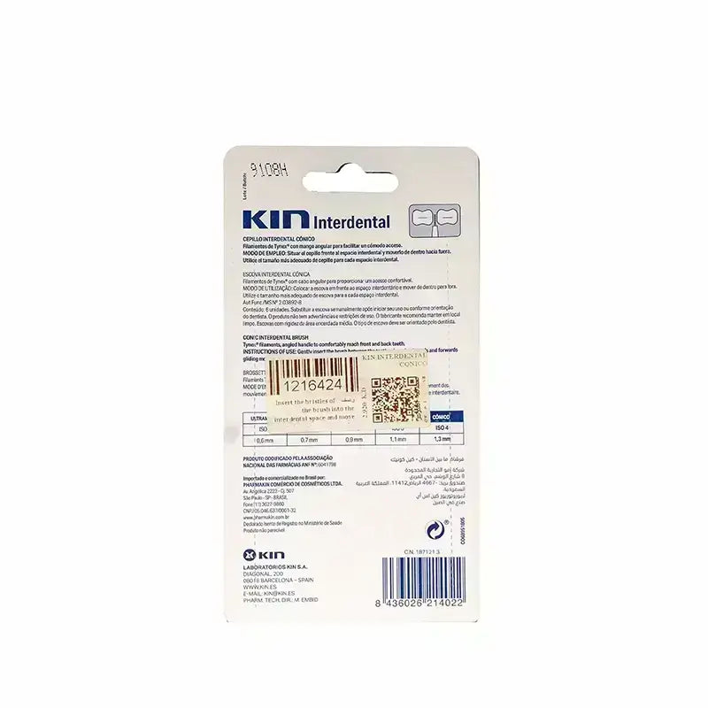 Kin Conical Interdental Brush 1.3 mm 6 Pcs