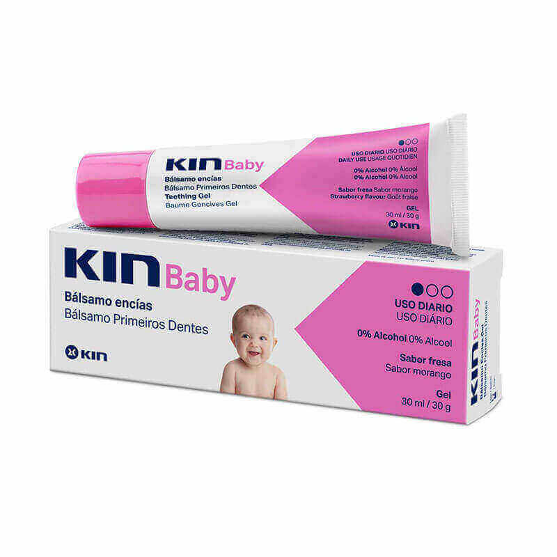 Kin Baby Teething Gel Strawberry Flavour 30 ml