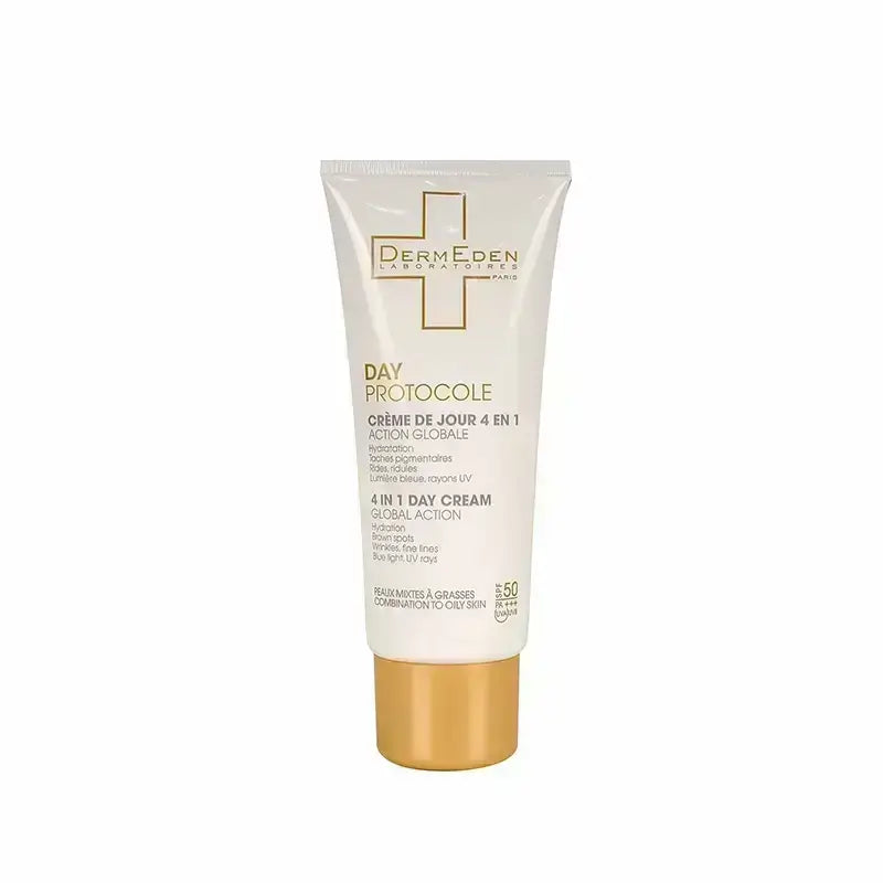 Derm Eden Day Protocole 4 In 1 Day Cream For Comb & Oily Skin 50 ml