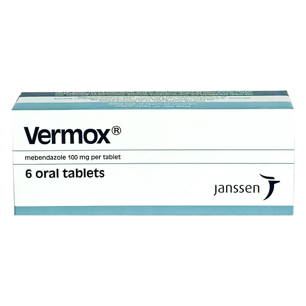 Vermox 100 mg 6 Tabs Anti Anthelmintic