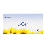L-Cet 5 mg Tabs 20'S Anti-allergy