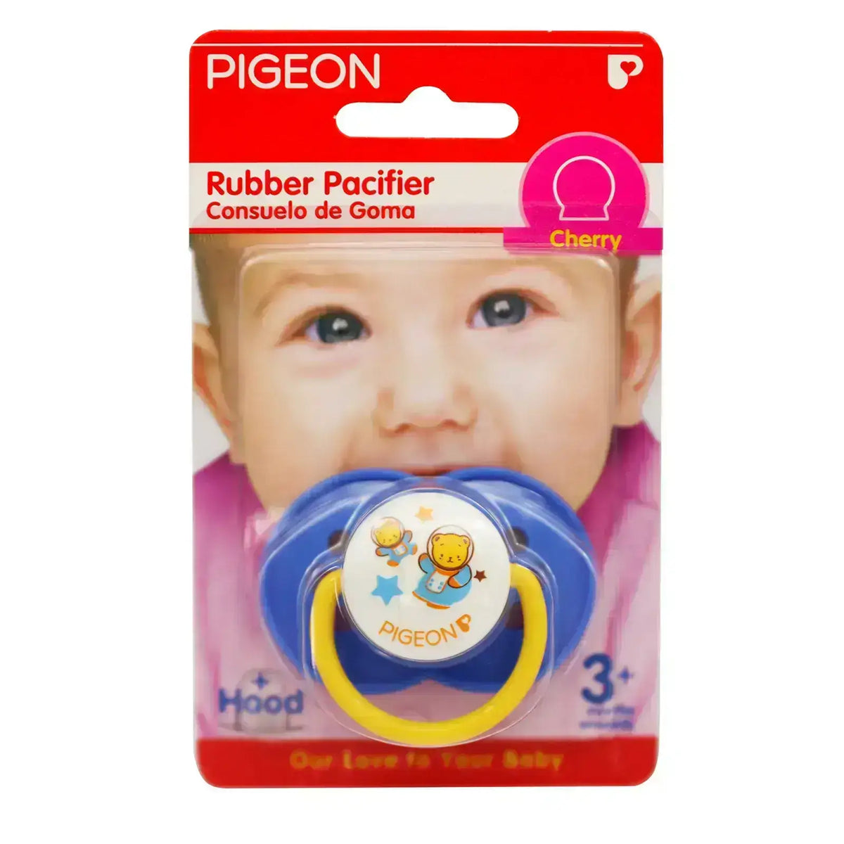 Pigeon Rubber Pacifier +3 Months