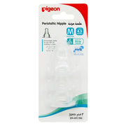Pigeon Peristaltic Silicone Nipple 'M' 4,5 Months 3'S