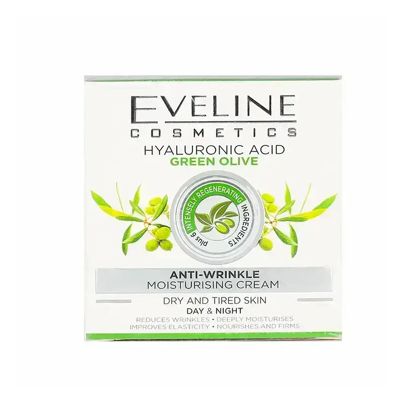 Eveline Hyaluronic Acid Green Olive Anti Wrinkle Cream 50 ml