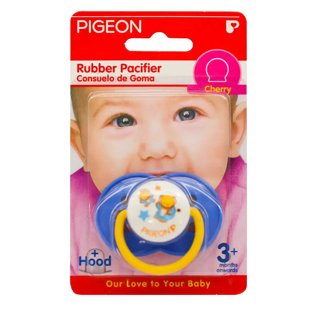Pigeon Rubber Pacifier +3 Months Rg-2 N854