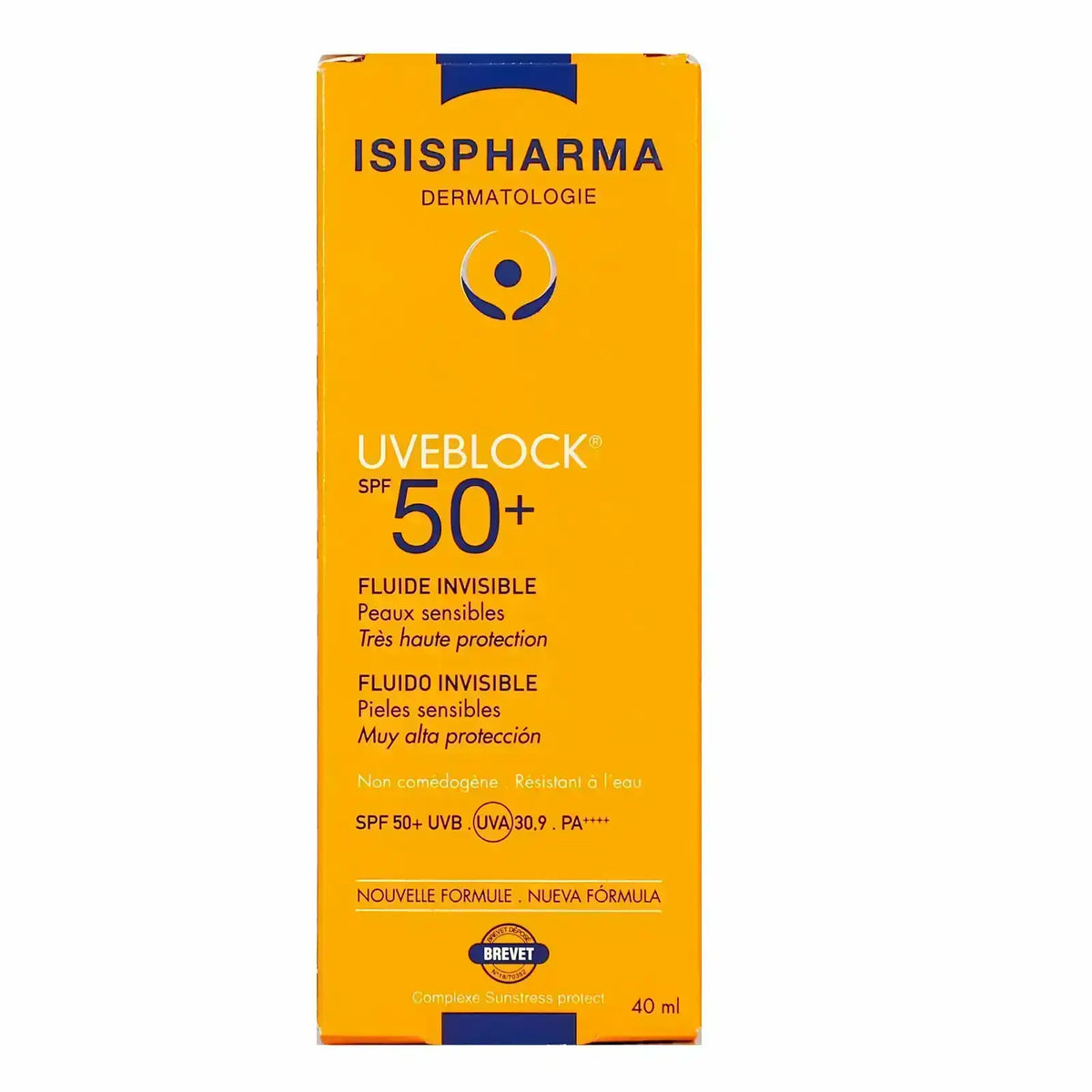 Isis Uveblock SPF +50 Invisible Fluid 40 ml isisv50+