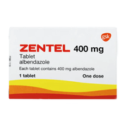 Zentel Tabs 1'S for parasite