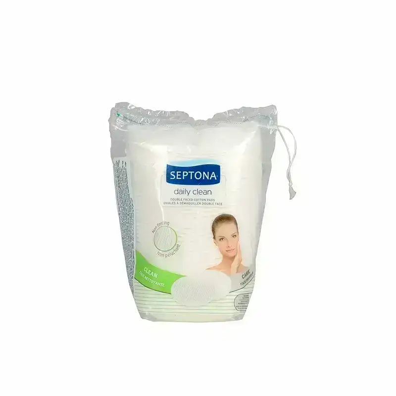 Septona Daily Clean Double Faced Cotton Oval Pads 40 Pcs
