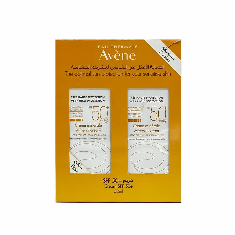 Avene Very High Protection SPF 50+ Mineral Tinted Cream Kit 1+1 Free
