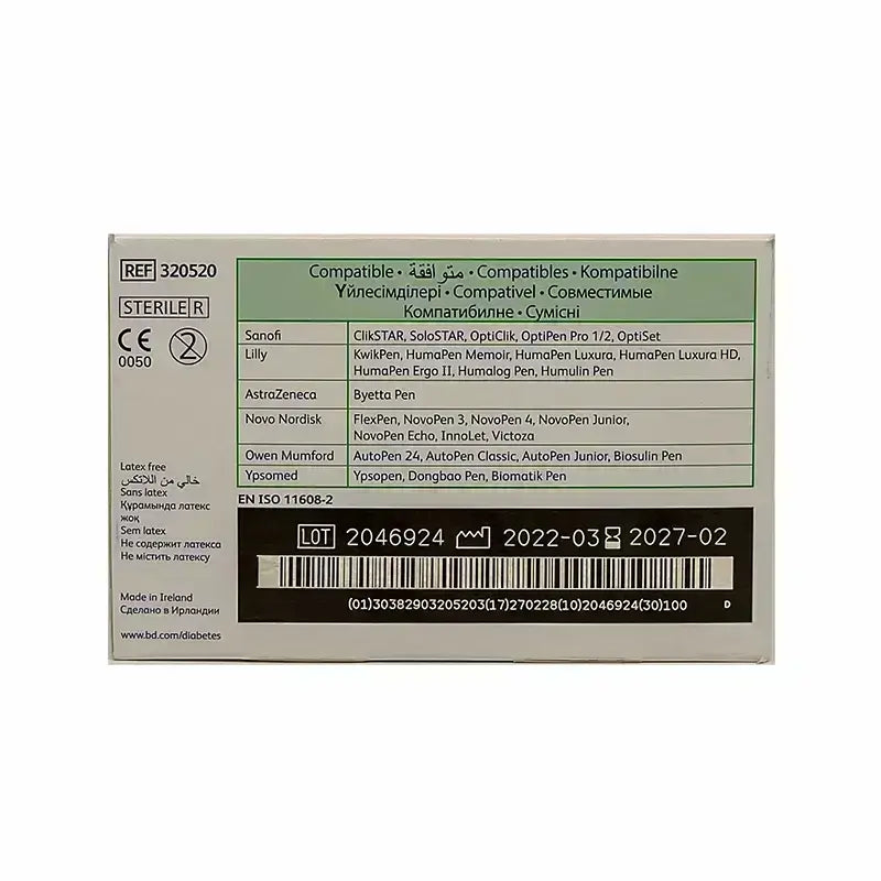 BD Micro-Fine Plus Pen Needles 32Gx4mm 100 Pcs