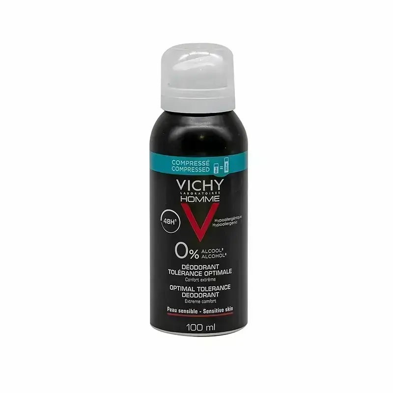 Vichy Homme Deodorant 48H 0% Alcohol Spray 100 ml