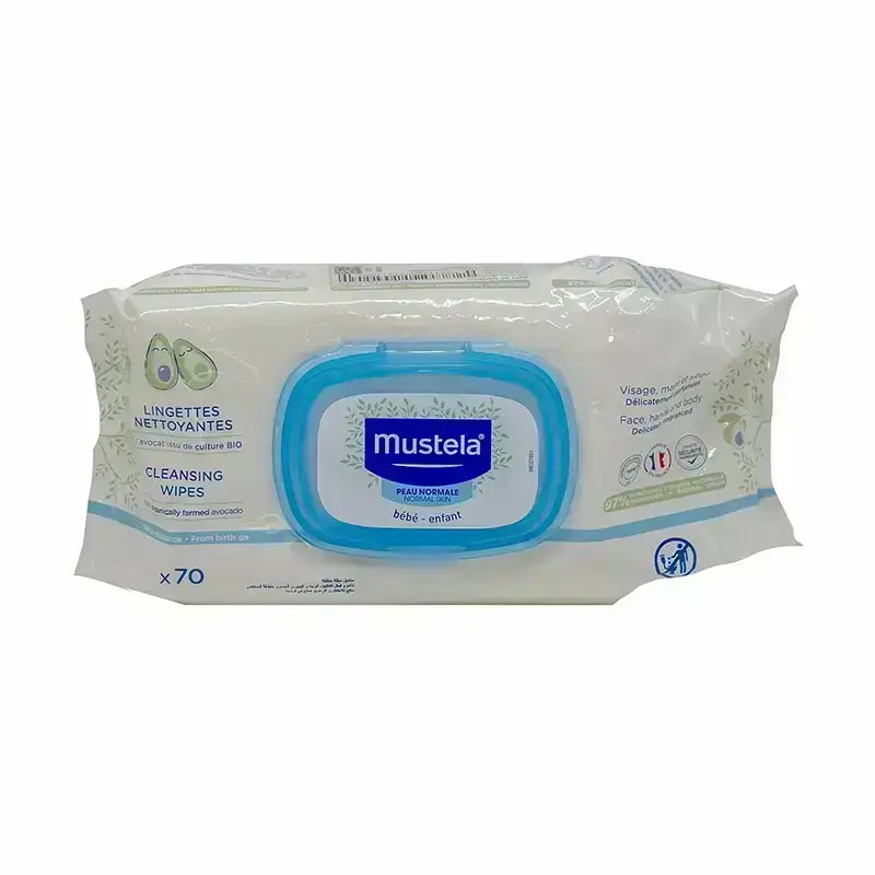 Mustela Cleansing Wipes 70 Pcs