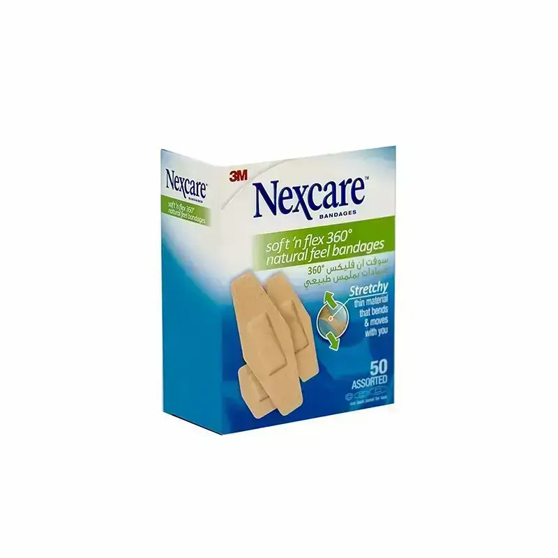 Nexcare Soft N Flex 360 Bandage Assorted 50 Pcs