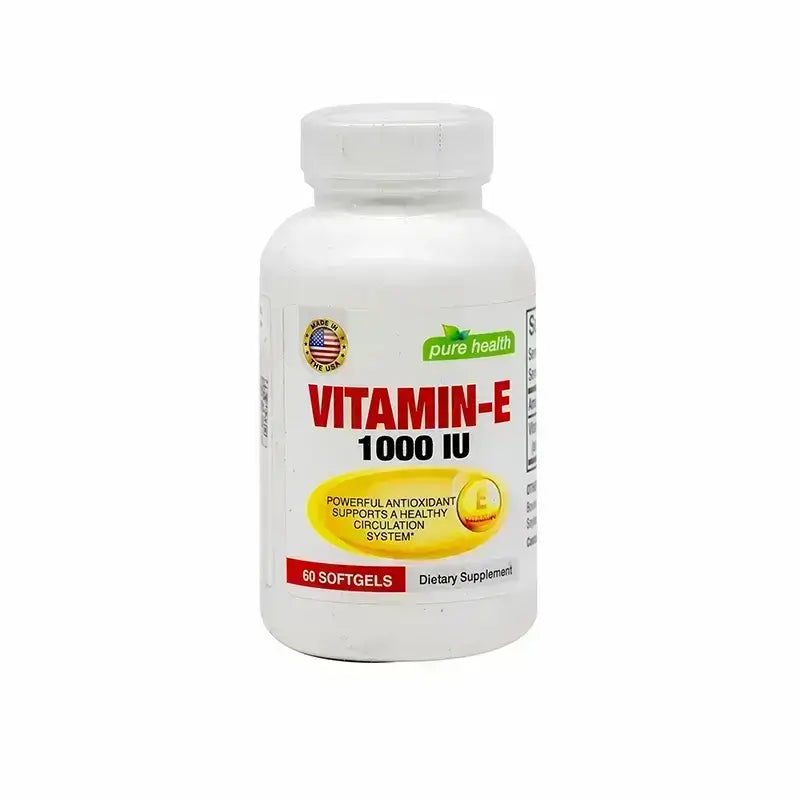 Pure Health Vitamin E 1000 IU 60 Softgels