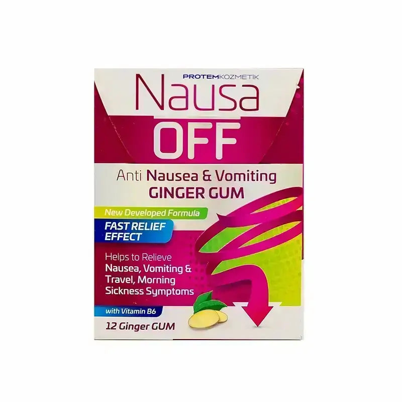 Nausa Off Ginger Gum 12 Pcs