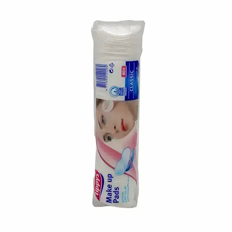Tippys Classic Make Up Pads 80 Pcs