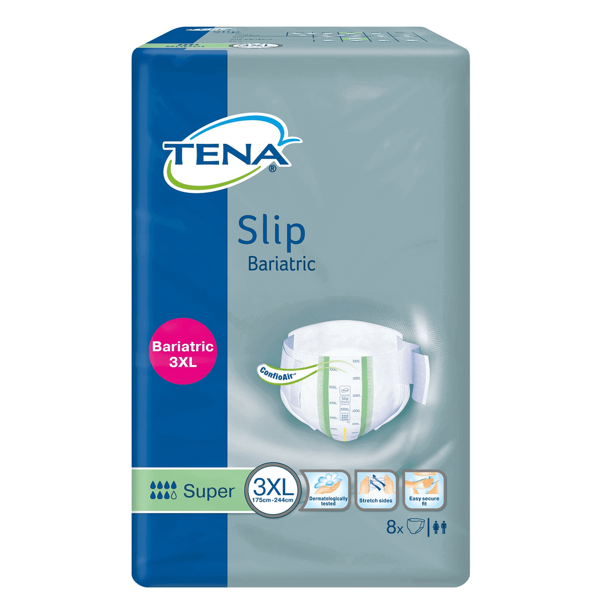 Tena Proskin Slip Bariatric Super 3XL 8 Pcs
