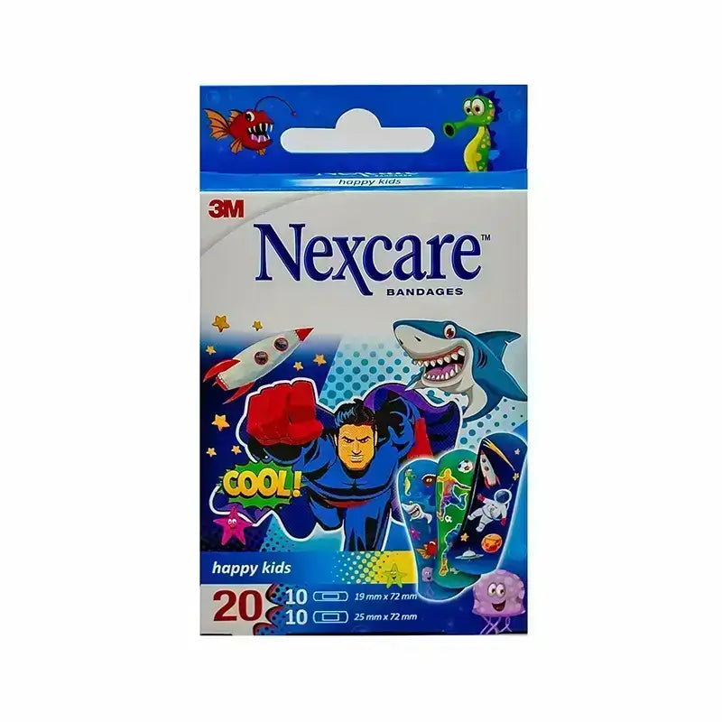 Nexcare Happy Kids Cool Bandages Assorted 20 Pcs