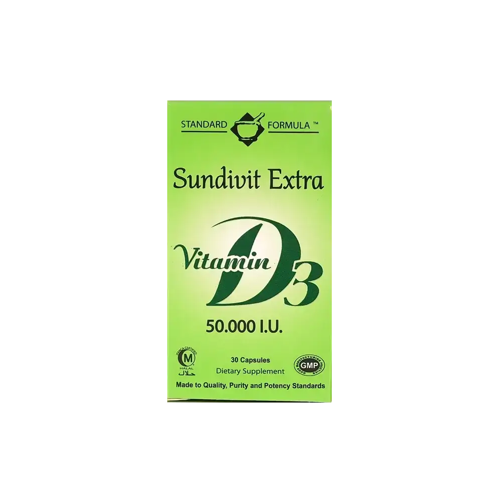 Sundivit Extra Vitamin D3 50,000 IU 30 Caps
